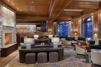 Hotel entrance and lobby at The St. Regis Aspen Resort