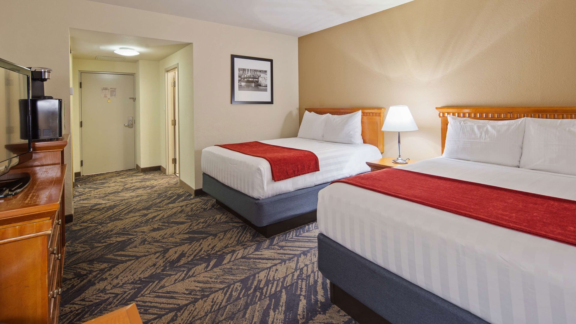 Pillow-top beds, in-room safe, blackout curtains, iron/ironing board