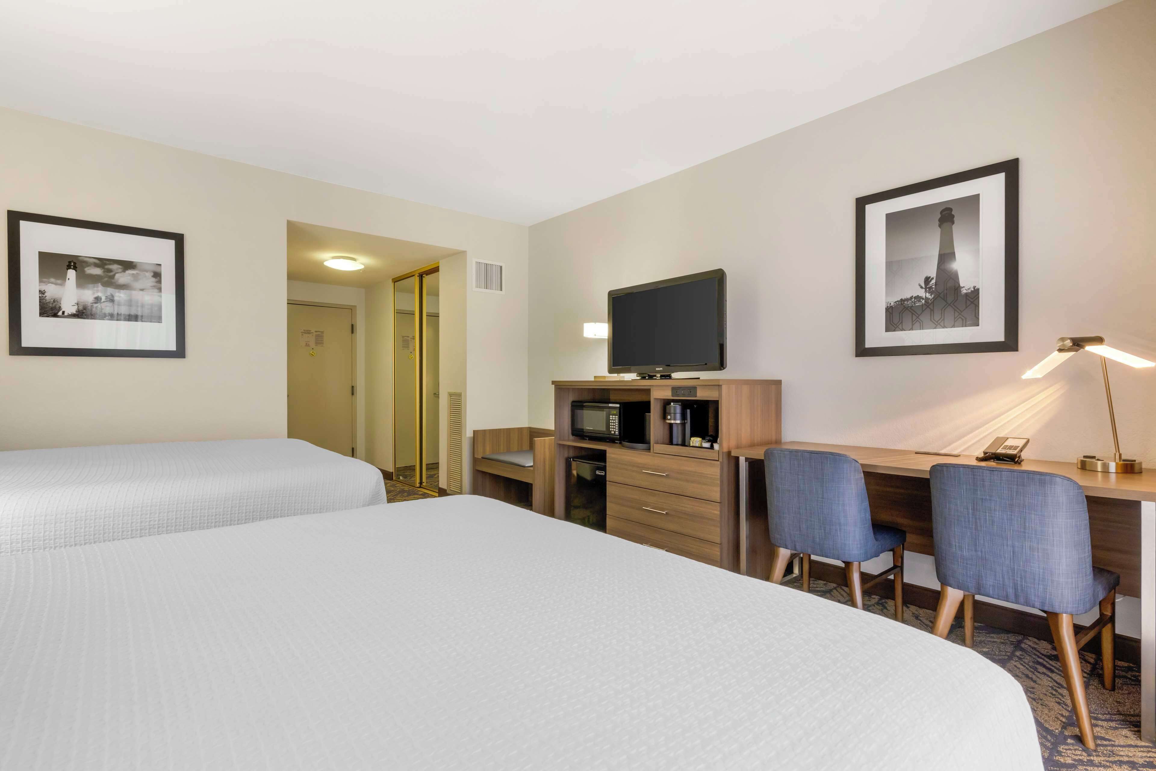 Pillow-top beds, in-room safe, blackout curtains, iron/ironing board
