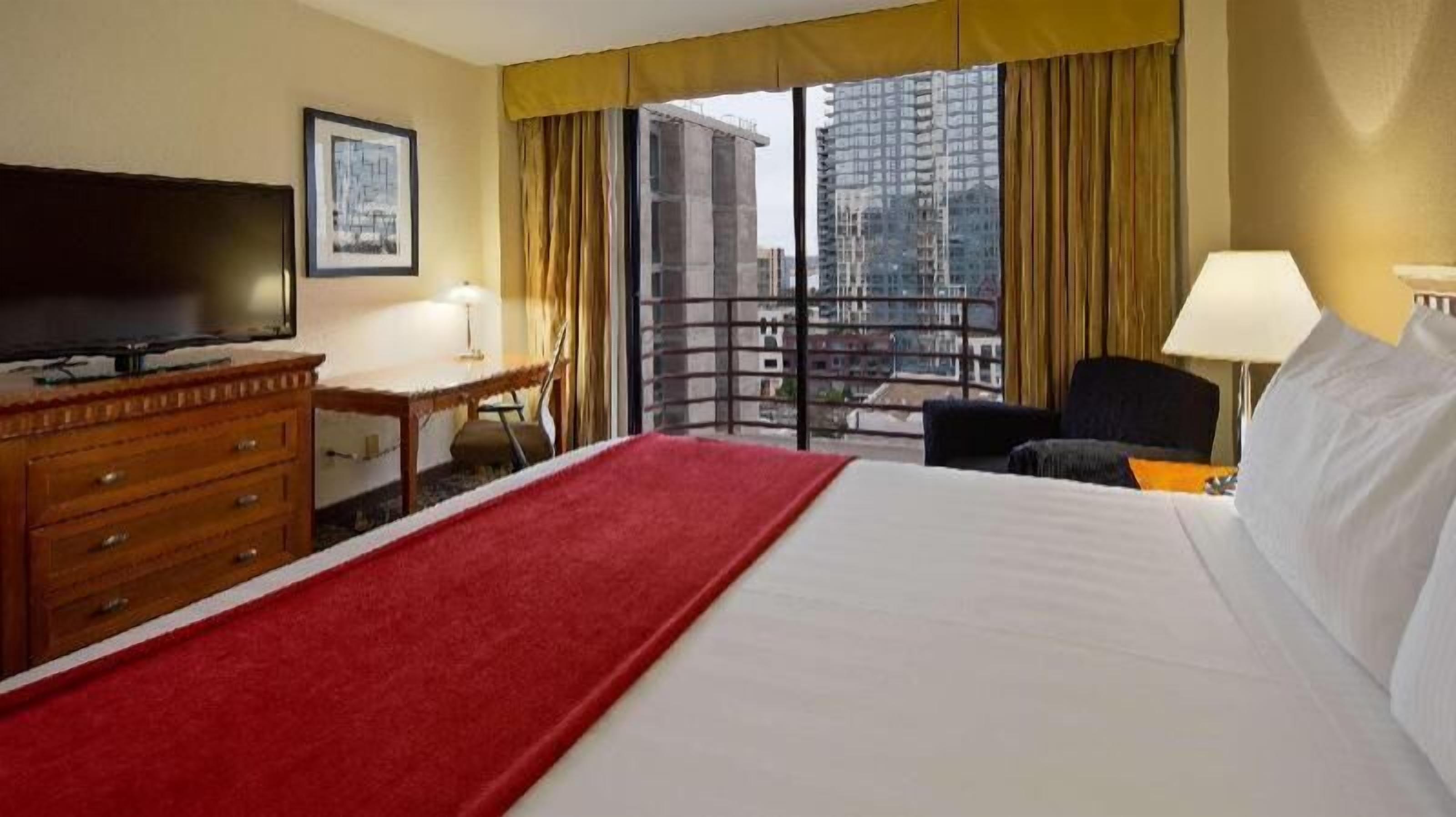 Pillow-top beds, in-room safe, blackout curtains, iron/ironing board