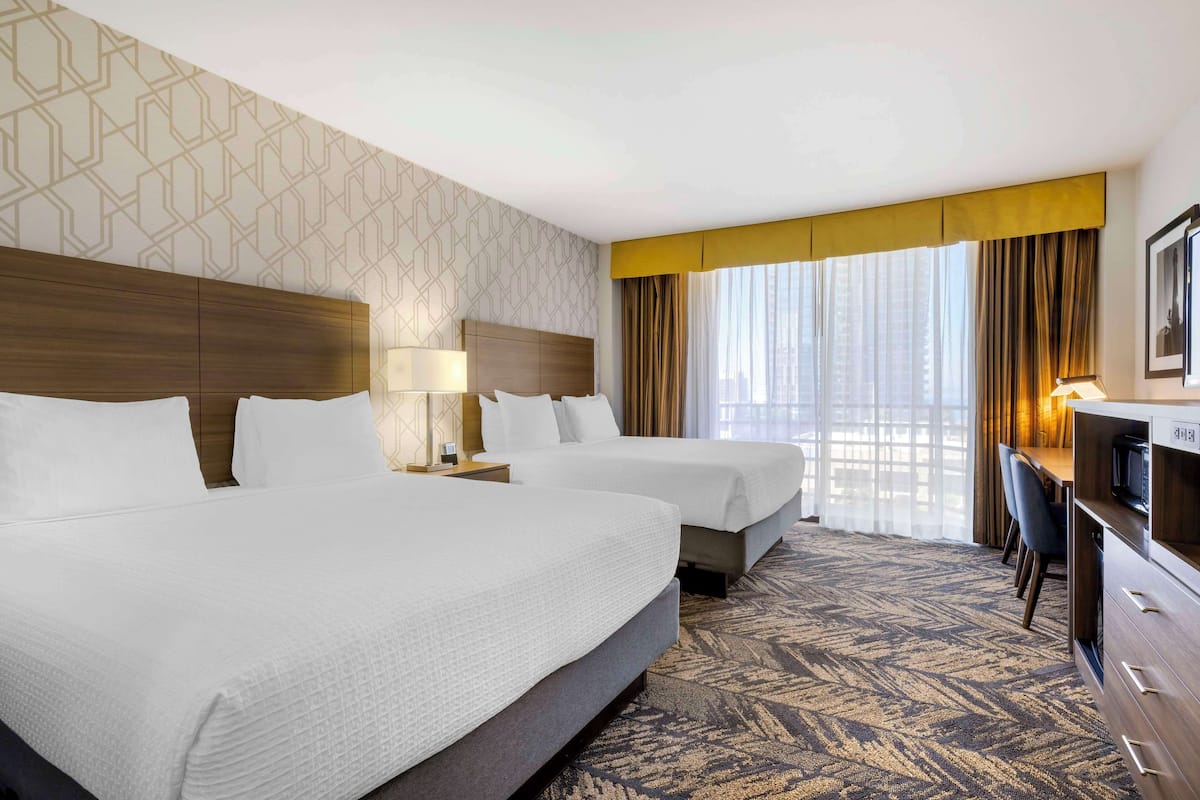 Pillow-top beds, in-room safe, blackout curtains, iron/ironing board