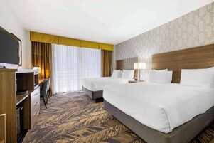 Pillowtop beds, in-room safe, blackout drapes, iron/ironing board