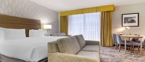 Pillow-top beds, in-room safe, blackout curtains, iron/ironing board