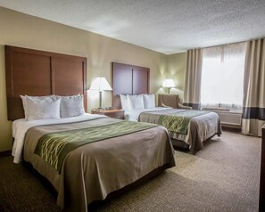 Standard Room, 2 Queen Beds, Non Smoking | Desk, blackout drapes, iron/ironing board, free cribs/infant beds - Comfort Inn Morris I-80 (Morris)