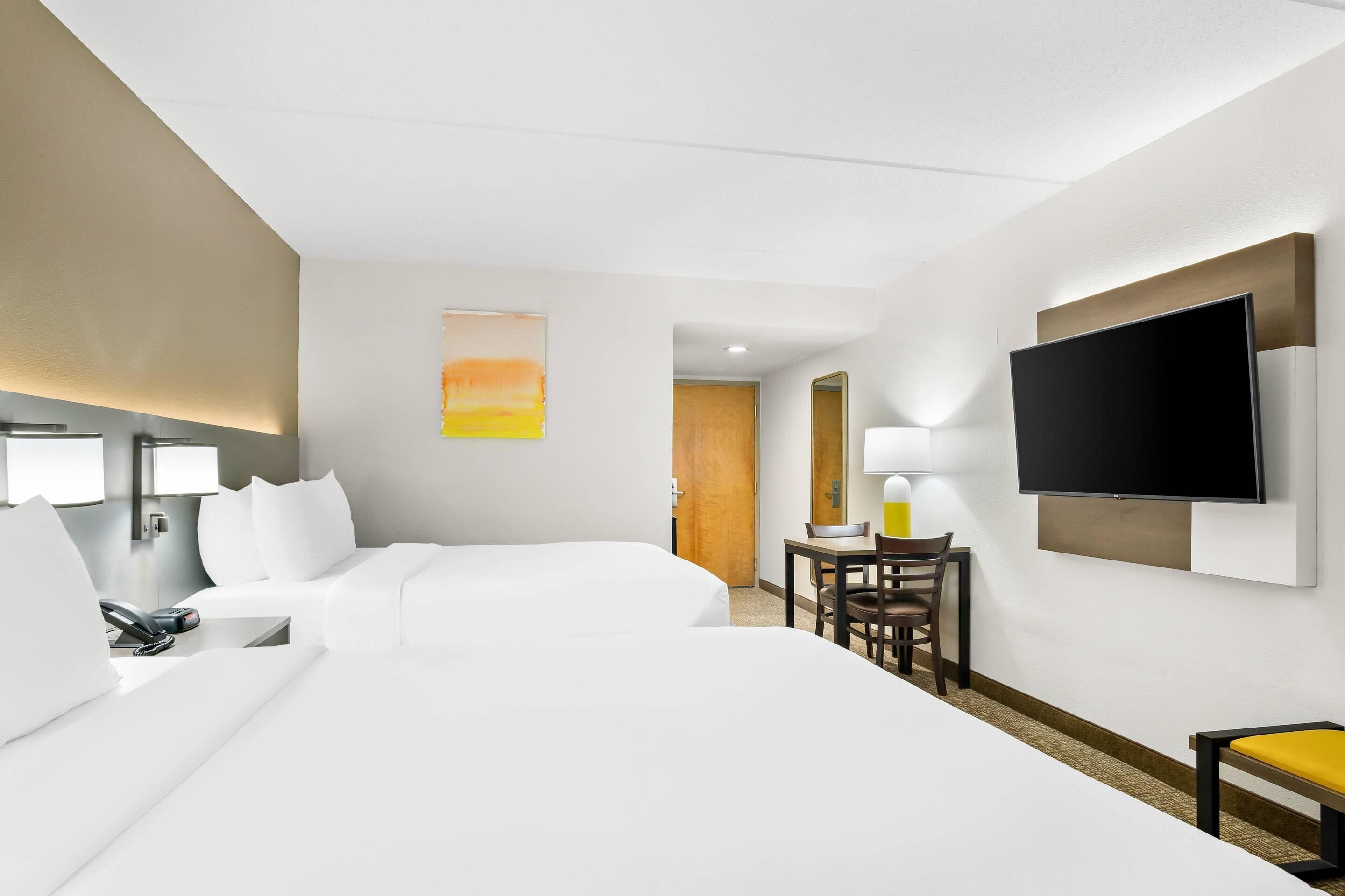 Room, 2 Queen Beds, Non Smoking | Blackout drapes, iron/ironing board, cribs (free)