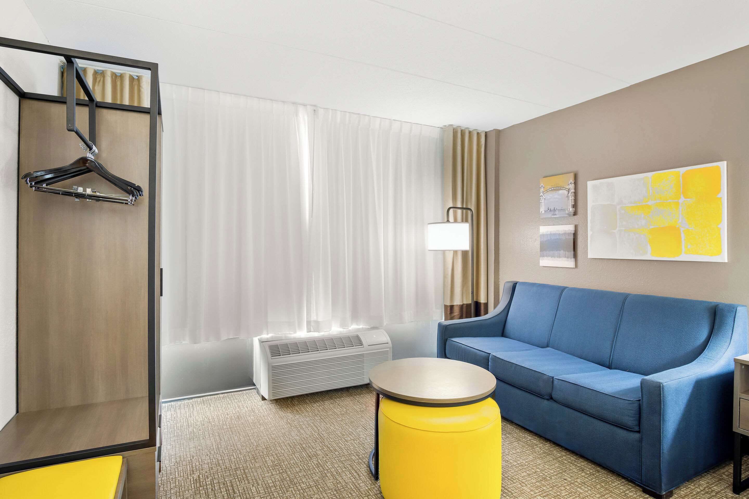 standard room, 1 king bed with sofa bed, non smoking | blackout curtains, iron/ironing board, free cots/infant beds