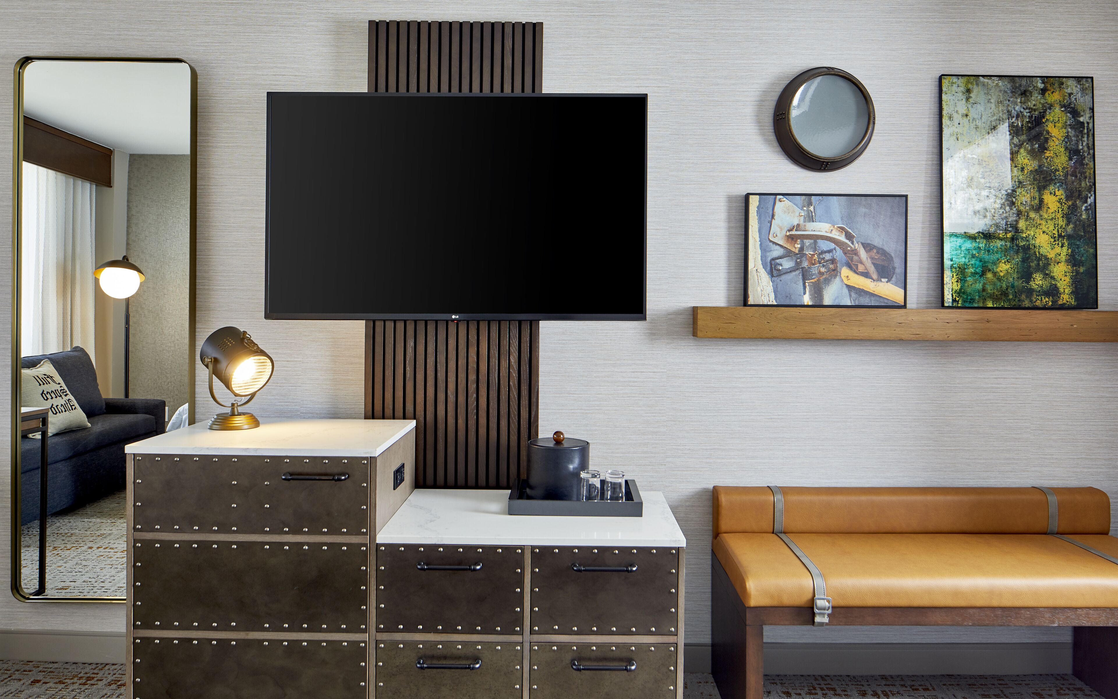 deluxe room, 2 queen beds (hearing accessible) | premium bedding, pillow-top beds, in-room safe, desk