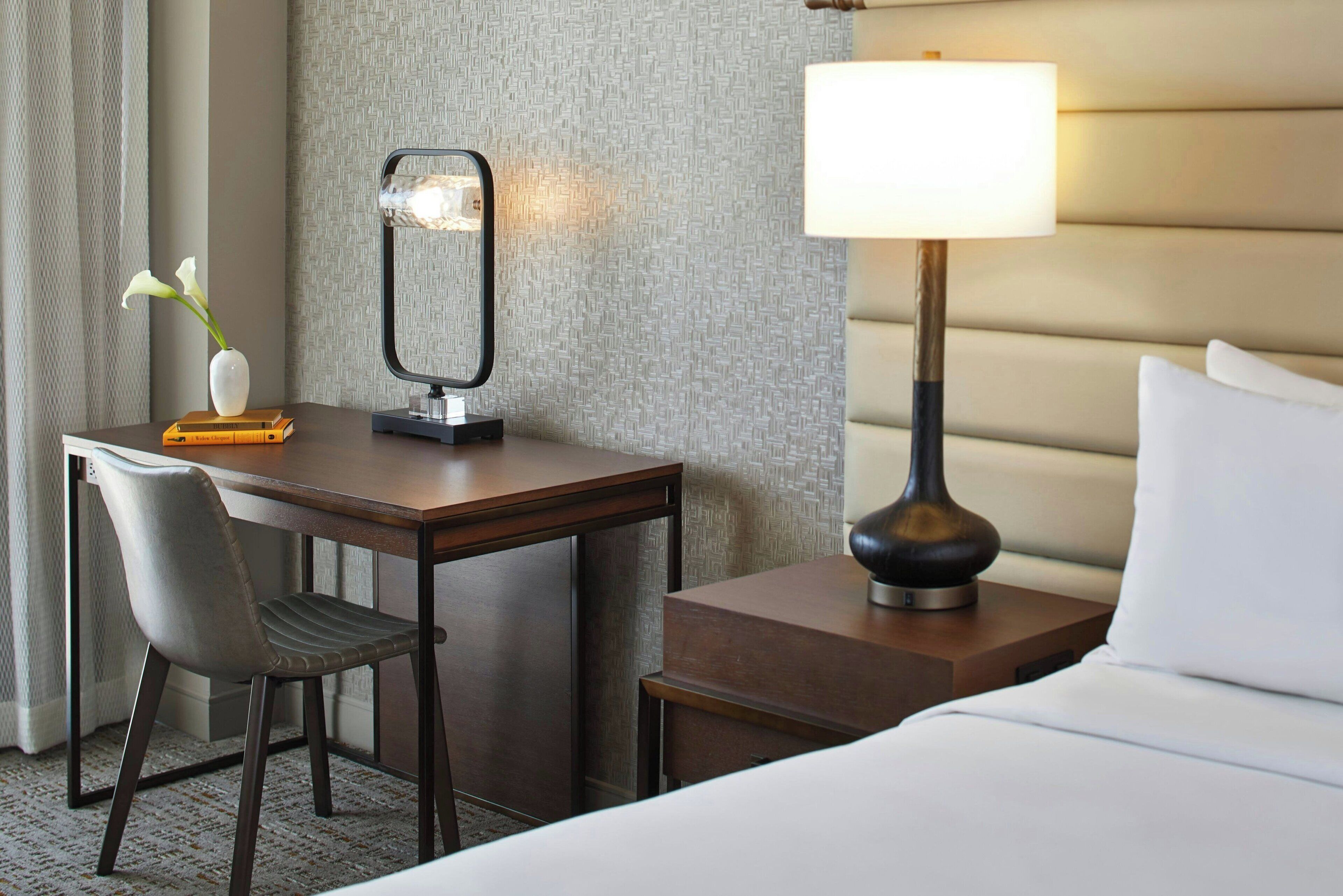 Premium bedding, pillow-top beds, in-room safe, desk