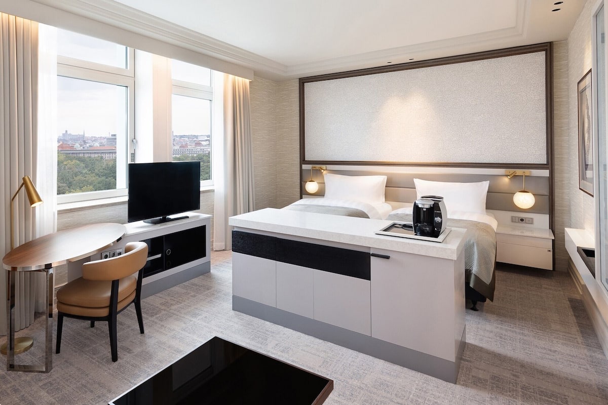 Premium Room, 2 Twin Beds | Minibar, in-room safe, desk, laptop workspace
