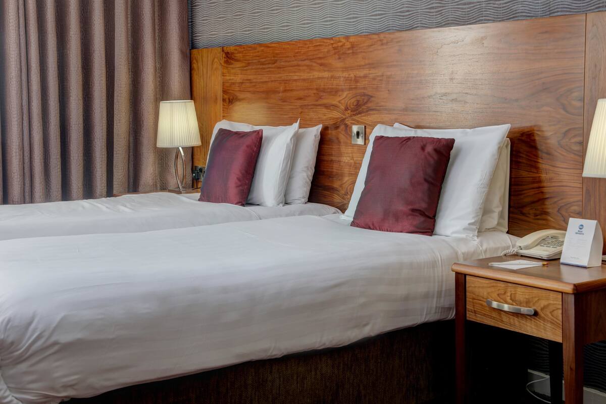 Standard Room, 2 Twin Beds, Non Smoking | Hypo-allergenic bedding available, desk, laptop workspace