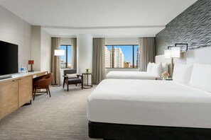 Premium bedding, down comforters, in-room safe, desk