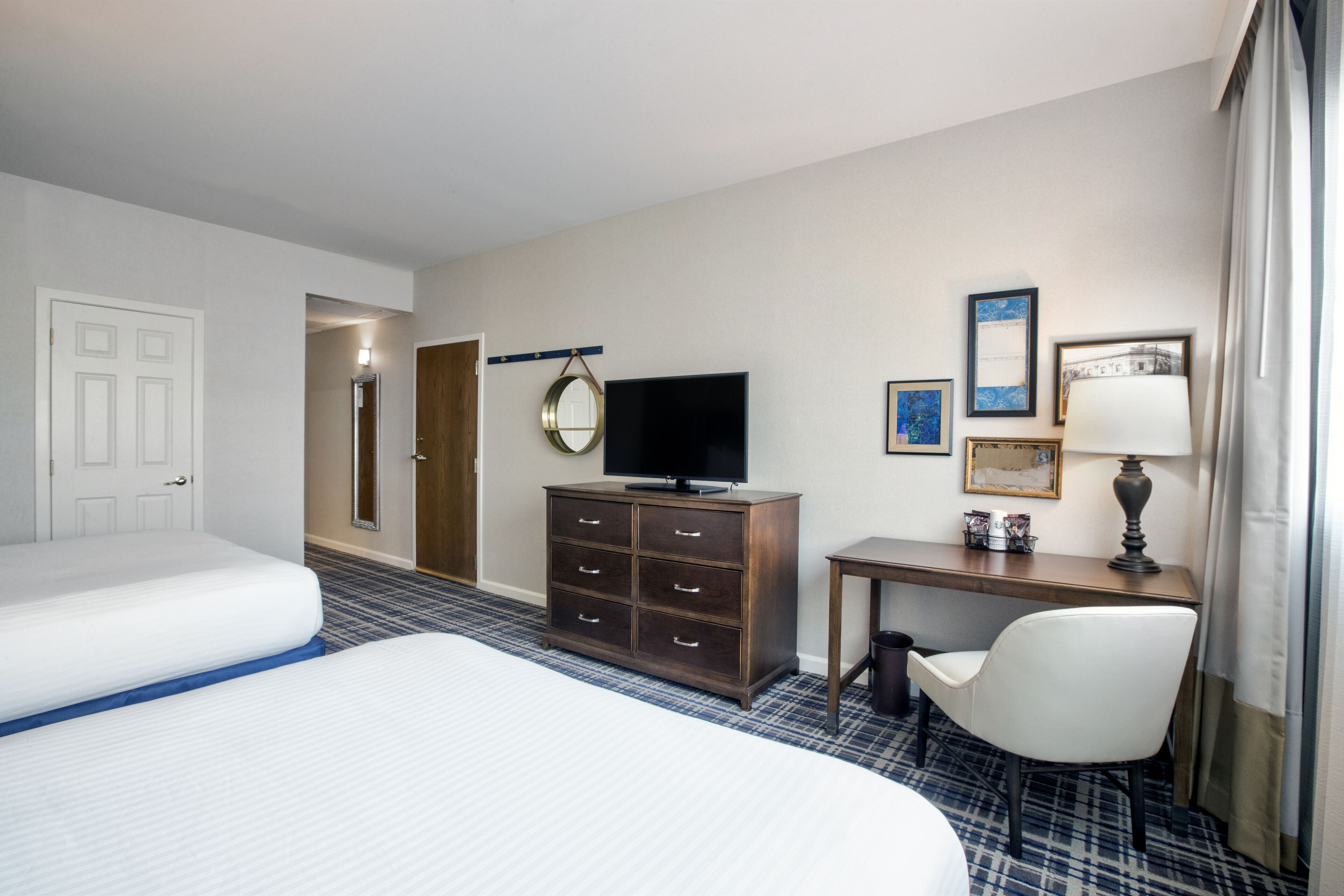 traditional room, 2 queen beds | hypo-allergenic bedding, down duvets, in-room safe, desk