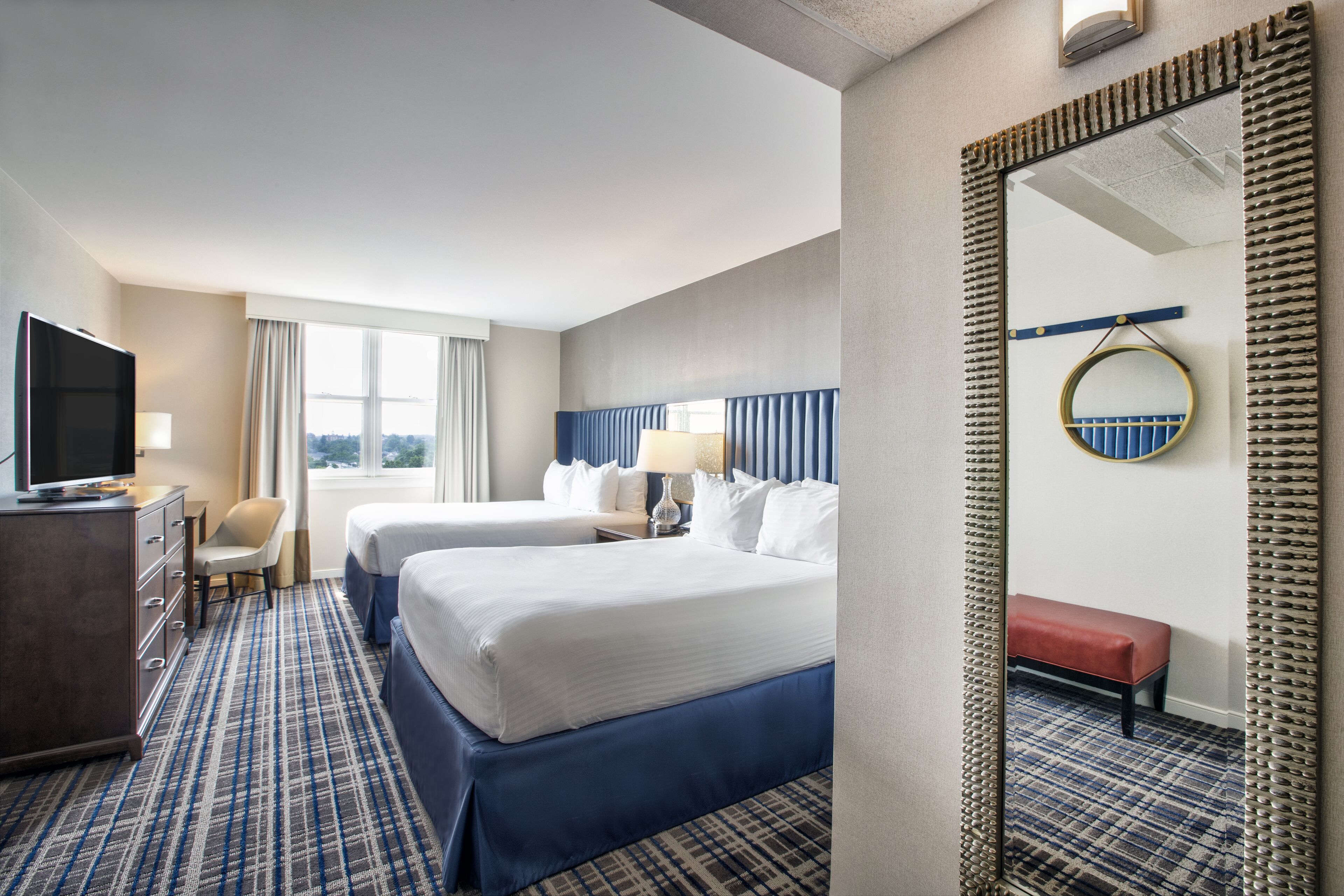 Standard Room, 2 Queen Beds | Hypo-allergenic bedding, down duvets, in-room safe, desk