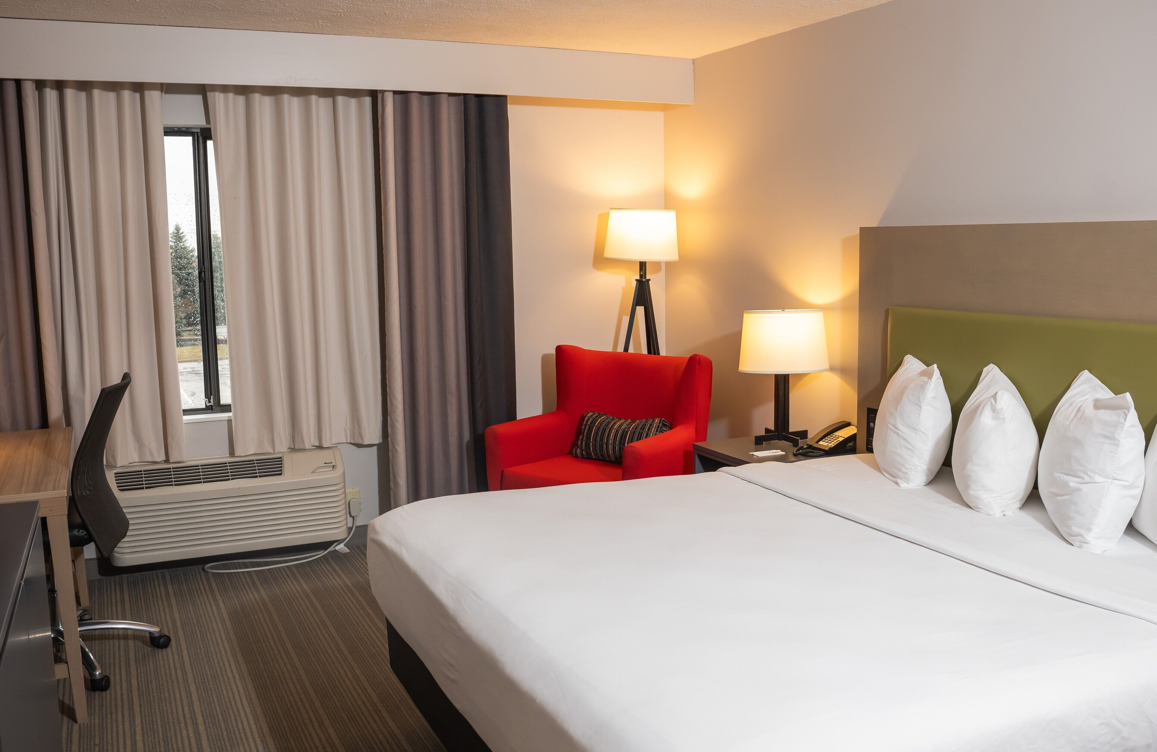 room, 1 king bed, non smoking | hypo-allergenic bedding, desk, laptop workspace, iron/ironing board