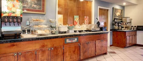 Free buffet breakfast