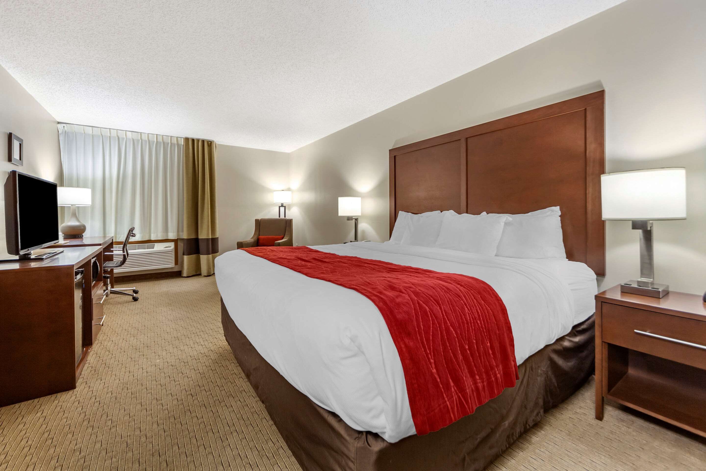 premium bedding, blackout curtains, iron/ironing board, free wifi