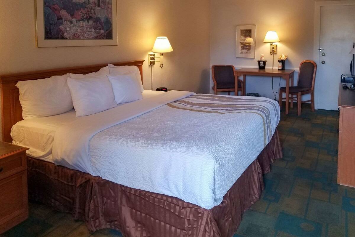 Premium bedding, desk, iron/ironing board, free WiFi
