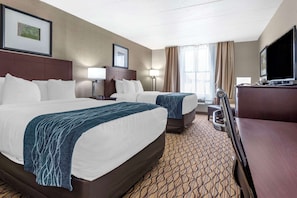 Premium bedding, down duvets, pillow-top beds, in-room safe