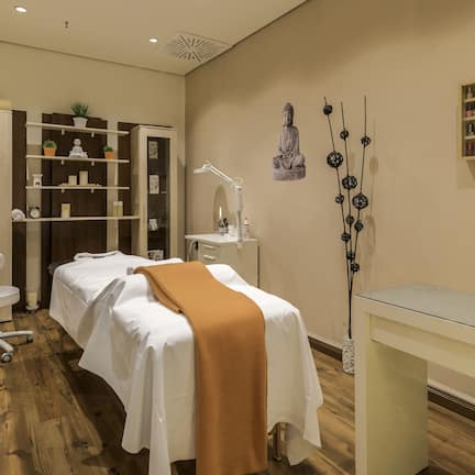 Sauna, body treatments, hot stone massages, deep-tissue massages