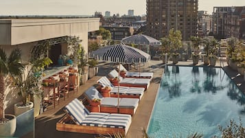 Indoor pool, seasonal outdoor pool, free pool cabanas, pool loungers