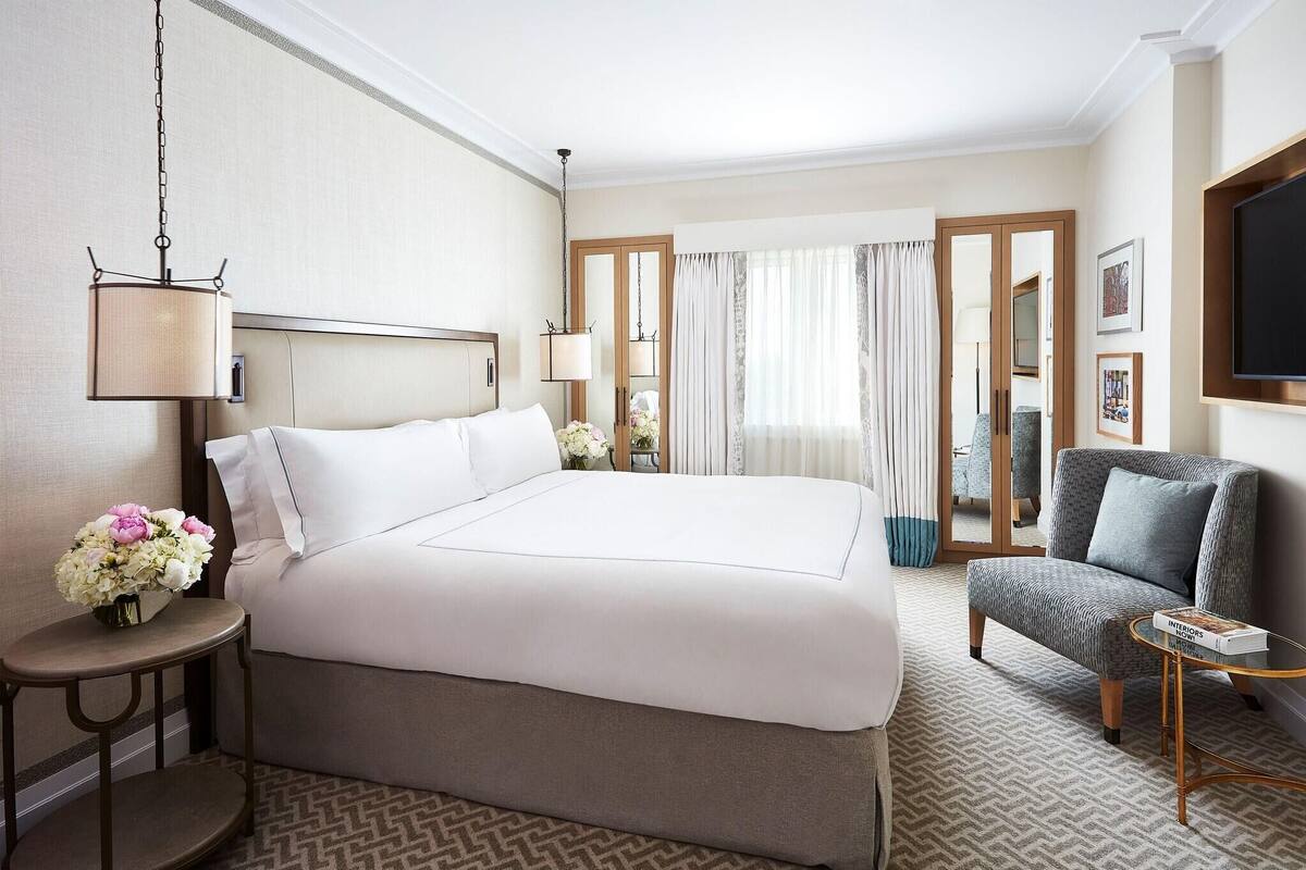 1 bedroom, Egyptian cotton sheets, premium bedding