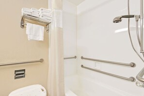 Hair dryer, towels