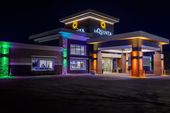 Front of property – evening/night