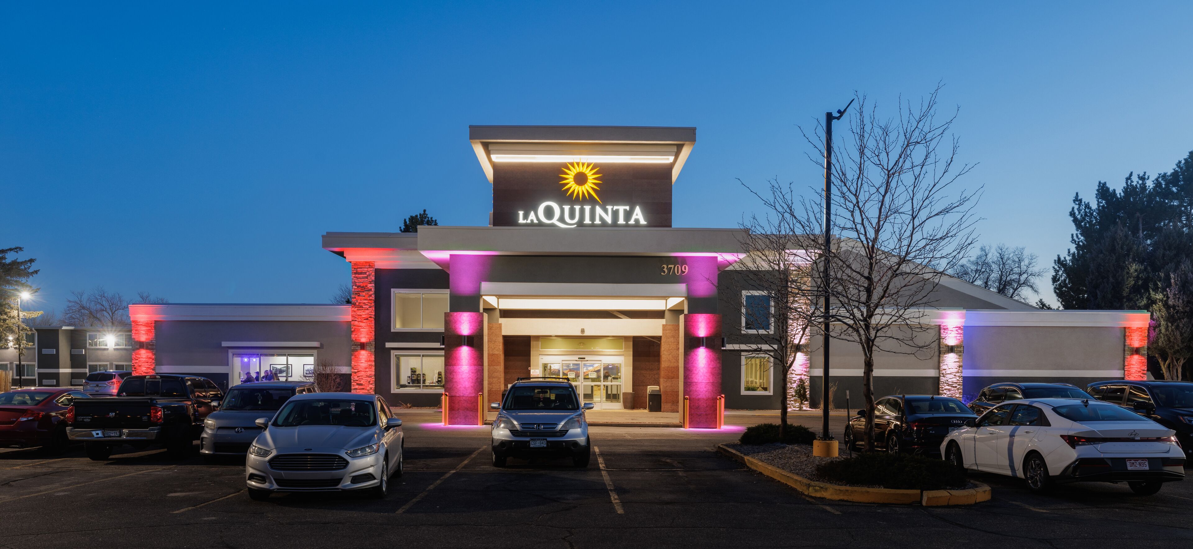 front of property – evening/night