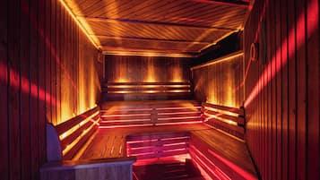 Sauna, dampbad, kropsbehandlinger, mudderbade, body wrap-behandlinger