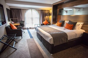 1 kamar tidur, seprai premium, minibar gratis, dan brankas