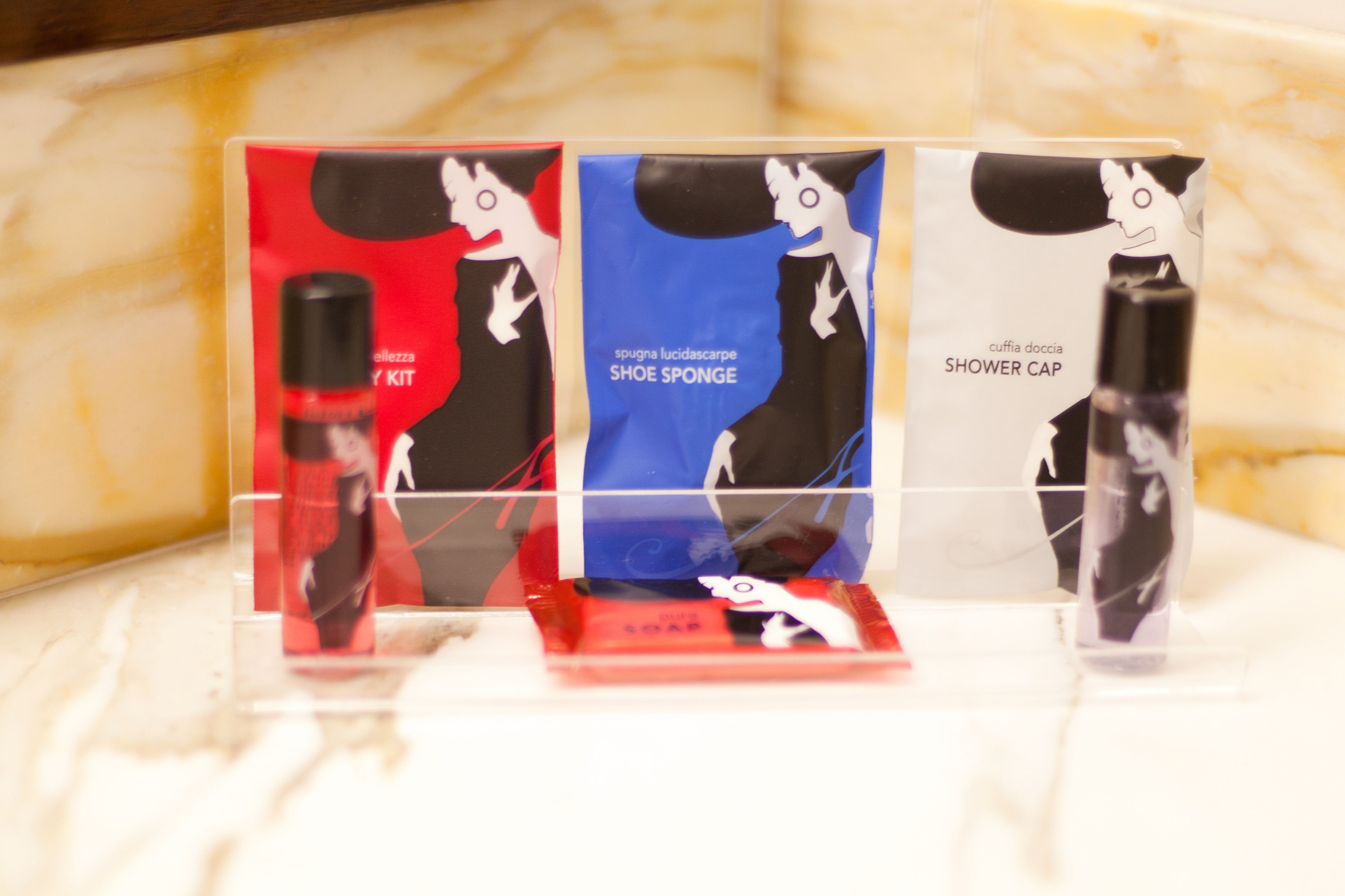 free toiletries, hair dryer, bidet, towels