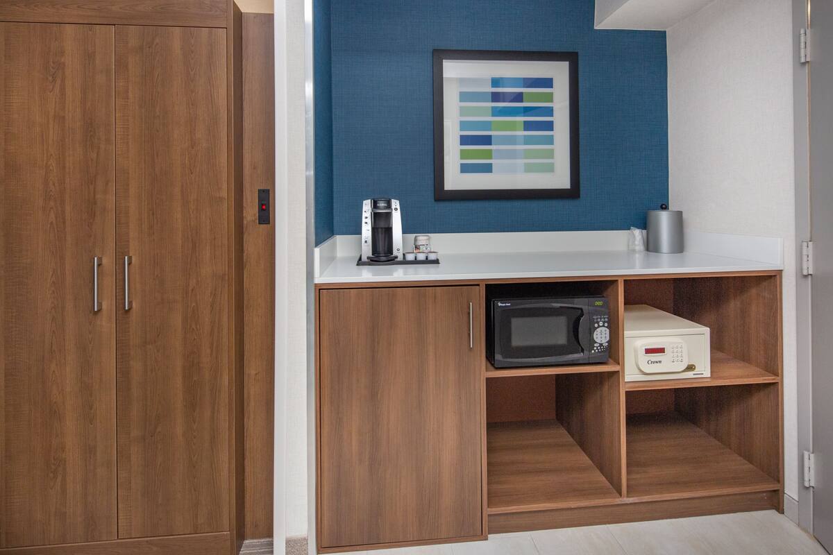 in-room safe, desk, blackout curtains, iron/ironing board