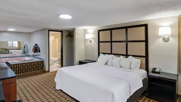 Premium bedding, down comforters, Select Comfort beds, in-room safe