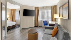 Suite, 1 Tempat Tidur King, Bebas Asap Rokok, patio (with Sofabed) | Seprai antialergi, brankas, meja kerja, dan ruang kerja ramah laptop