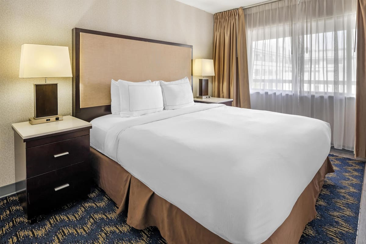 Suite, 1 King Bed, Non Smoking, Balcony (with Sofabed) | Hypo-allergenic bedding, in-room safe, desk, laptop workspace