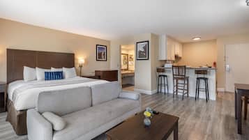 Suite, 1 King Bed, Non Smoking, Kitchenette | Down comforters, in-room safe, individually furnished, desk
