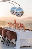 Outdoor banquet area