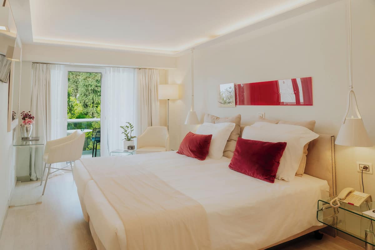 Signature Double with private balcony & Lycabettus view | Premium bedding, minibar, in-room safe, individually decorated