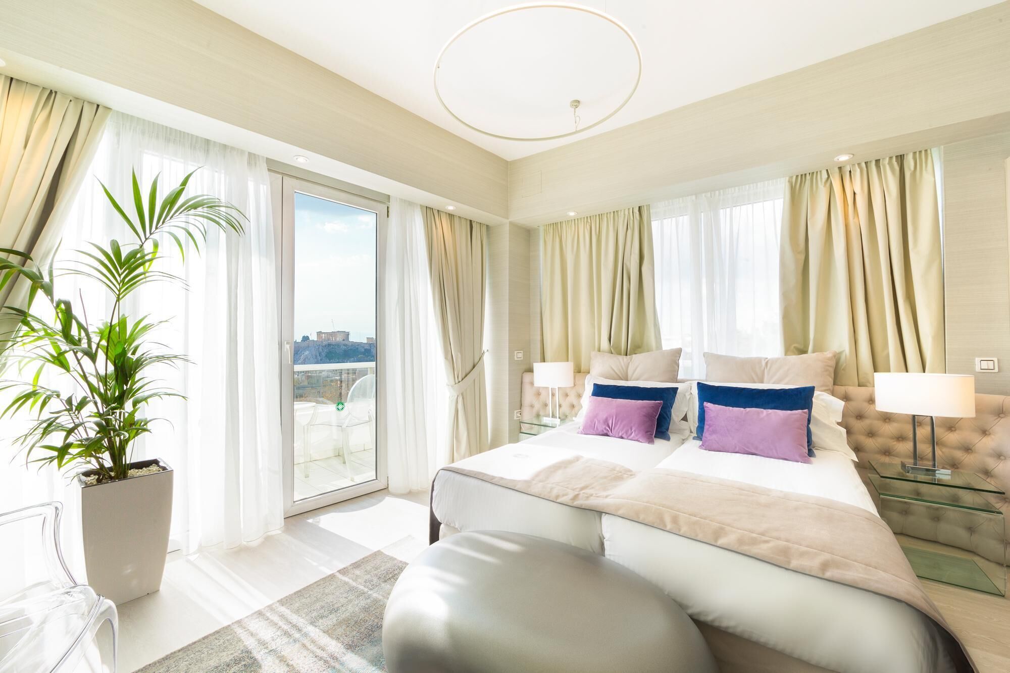 Premium Room with Private Balcony and Panoramic Acropolis View