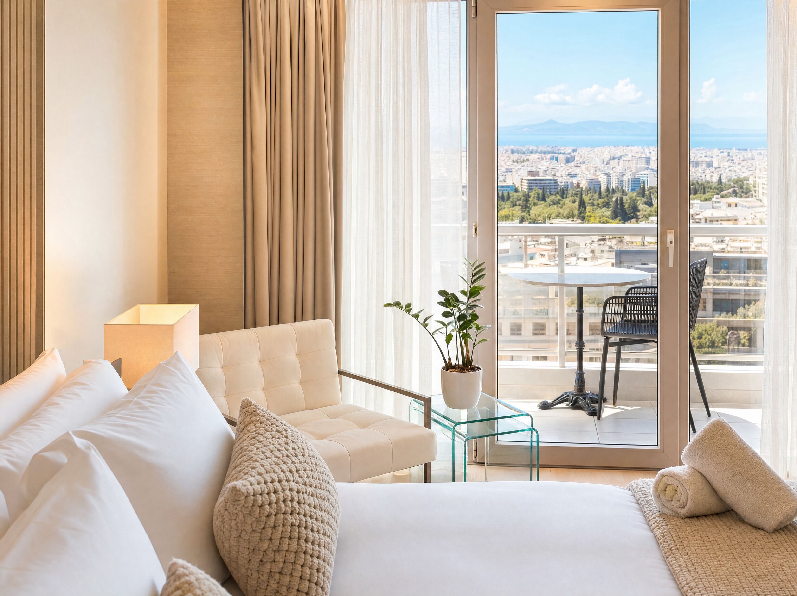 Premium bedding, minibar, in-room safe, desk