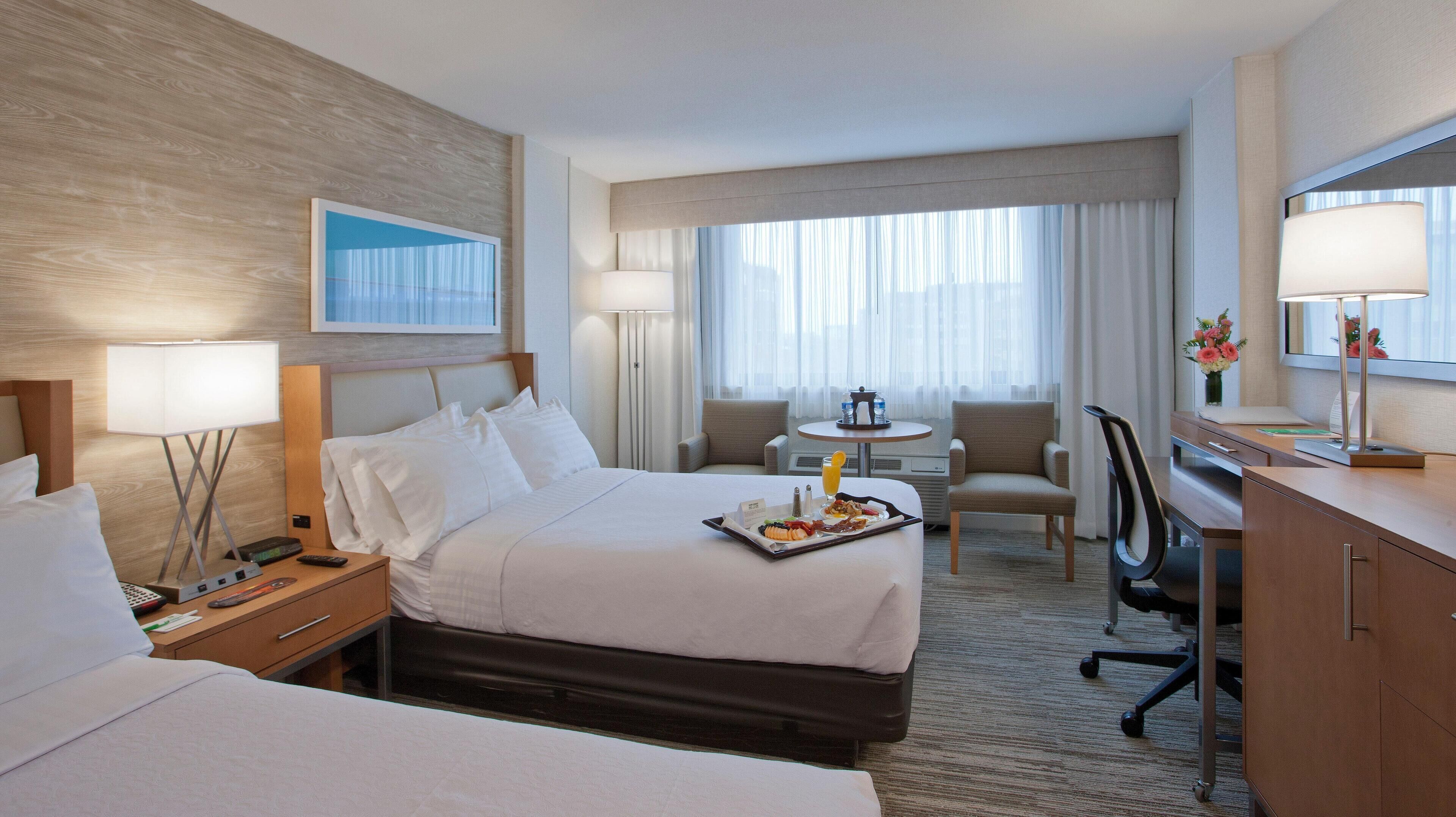 Pillowtop beds, in-room safe, desk, laptop workspace
