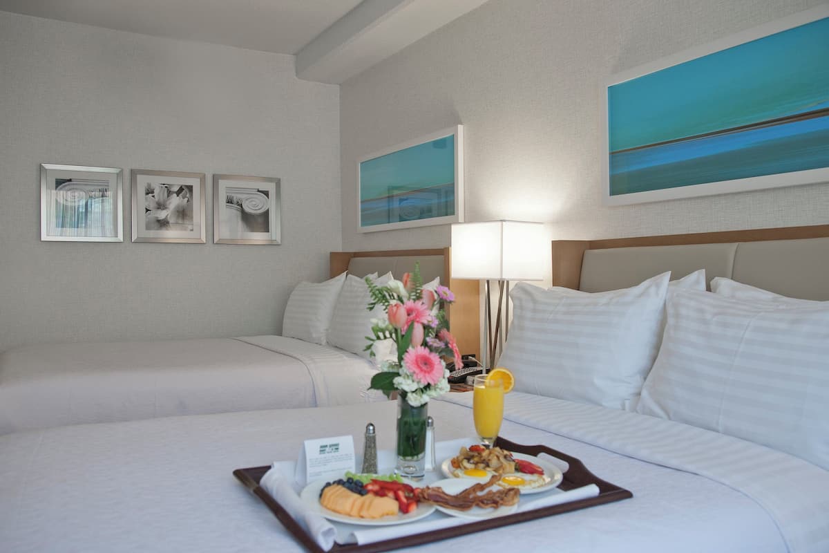 Pillow-top beds, in-room safe, desk, laptop workspace