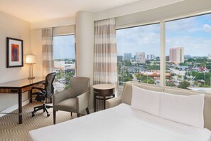 Junior Suite, 1 King Bed with Sofa bed, City View | Premium bedding, pillow-top beds, in-room safe, desk