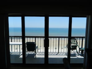 Honeymoon Penthouse, 1 King Bed with Sofa bed, Kitchen, Oceanfront | Balcony view