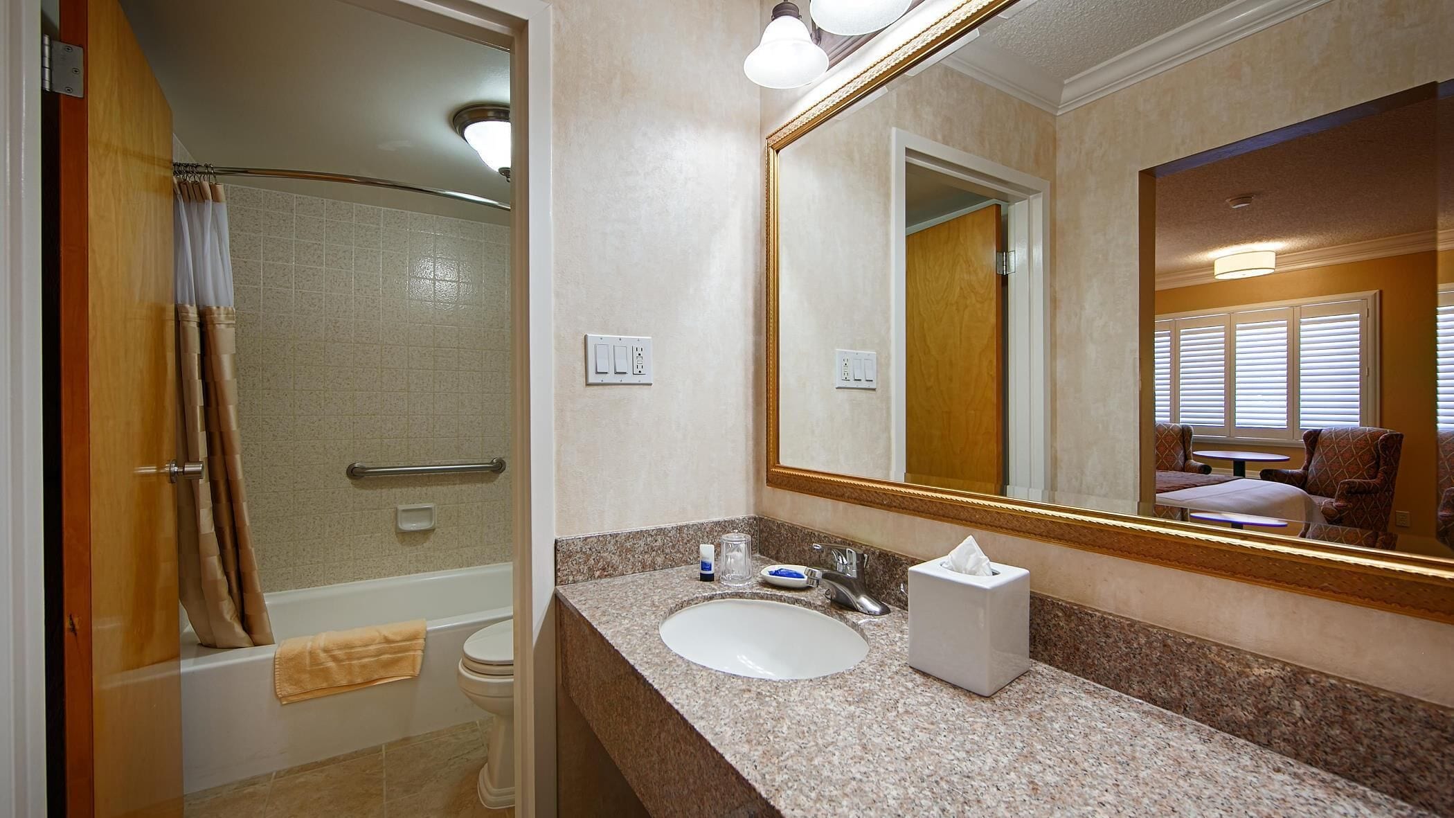 Bathroom | Eco-friendly toiletries, hair dryer, towels, soap