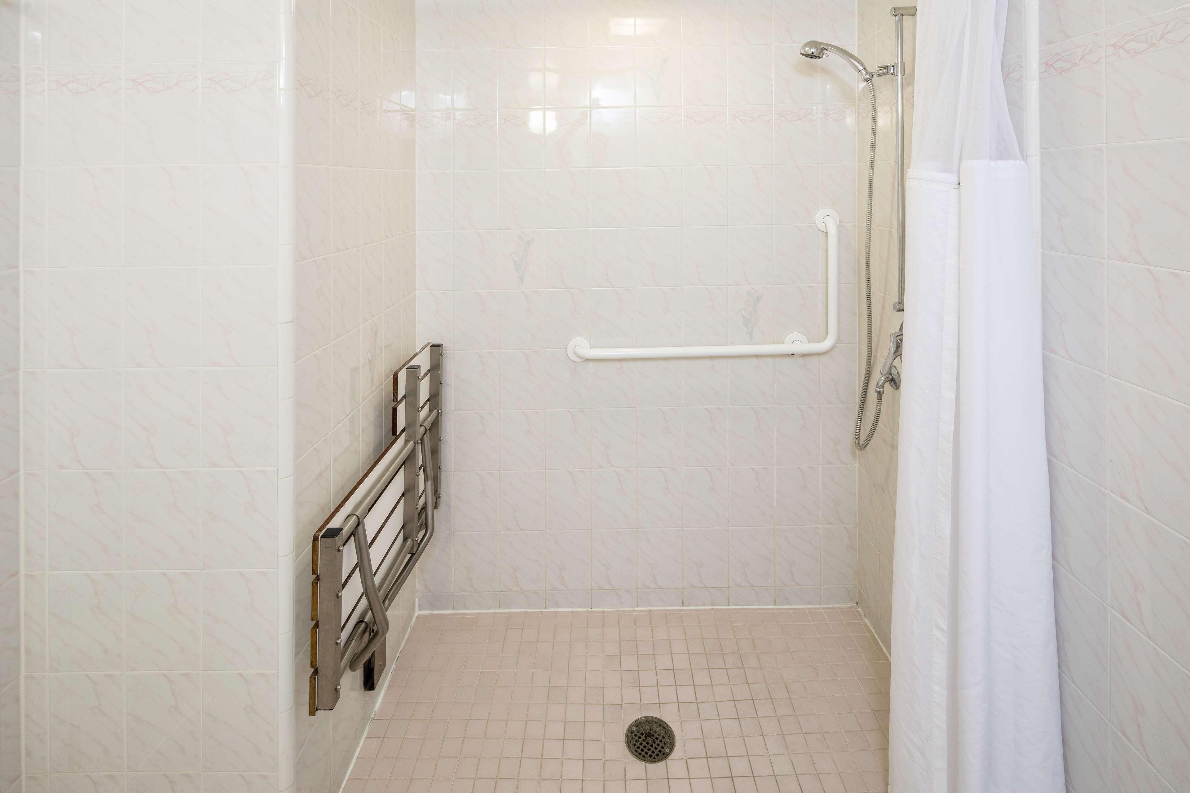 Eco-friendly toiletries, hair dryer, towels, soap