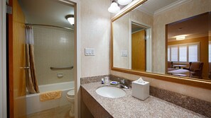 1 bedroom, desk, laptop workspace, iron/ironing board