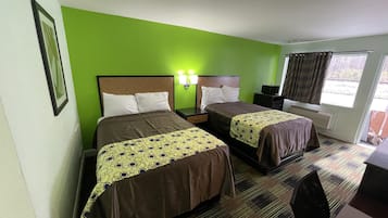 Standard Double Room, 2 Double Beds, Non Smoking | Desk, free WiFi, bed sheets
