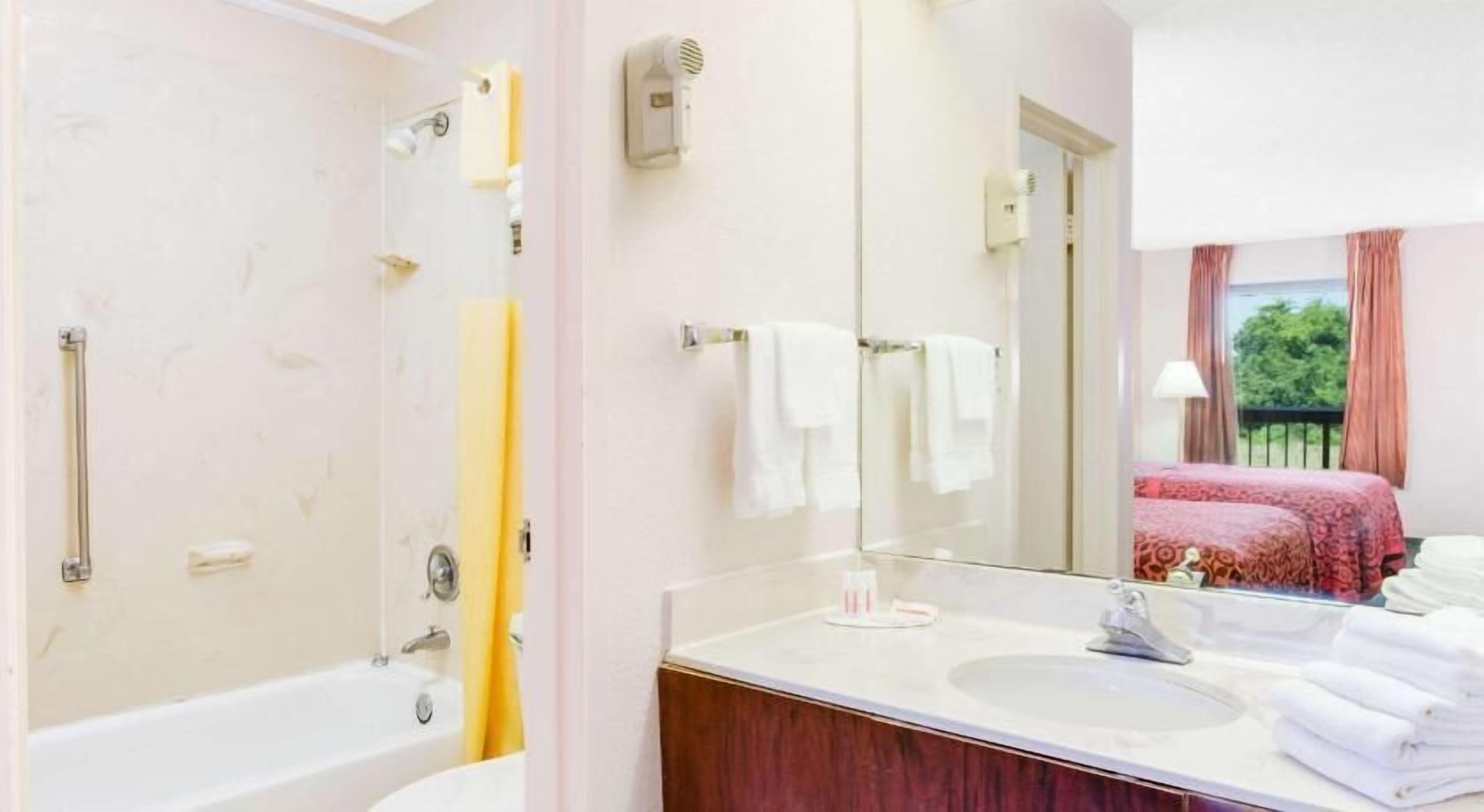 Bathroom | Shower, hair dryer, towels
