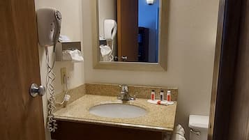Hair dryer, towels
